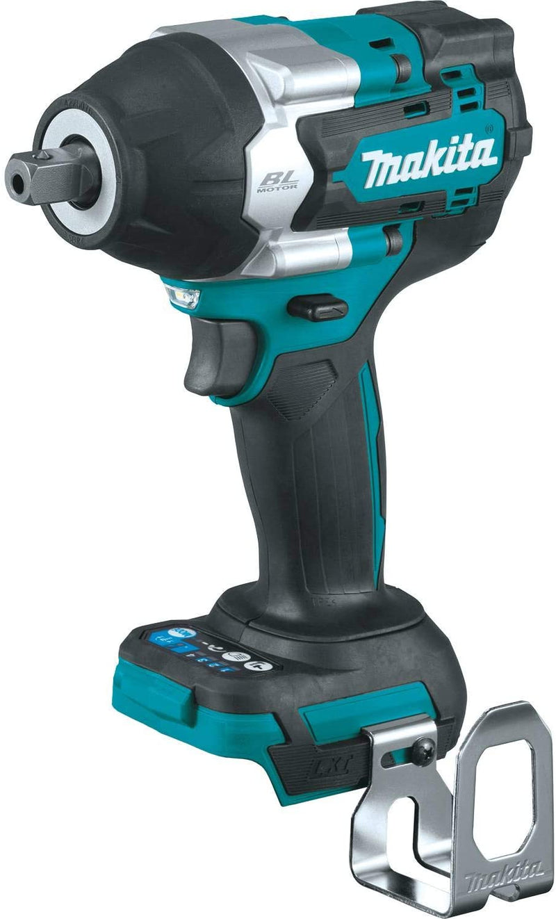 Makita XWT18Z 18V LXT Lithium‑Ion Brushless Cordless 4‑Speed Mid‑Torque 1/2 in. Sq. Drive Impact Wrench w/ Detent Anvil, Tool Only, New