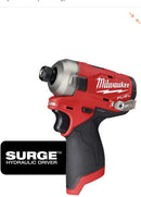 Milwaukee 2551-20 M12 Fuel Surge 1/4 in. Hex Hydraulic Driver Bare Tool, New