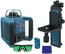 Bosch GRL300HVG Self-Leveling Green-Beam Rotary Laser with Layout Beam, New