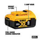 DeWalt DCB205 20V Max XR 5Ah Battery, New
