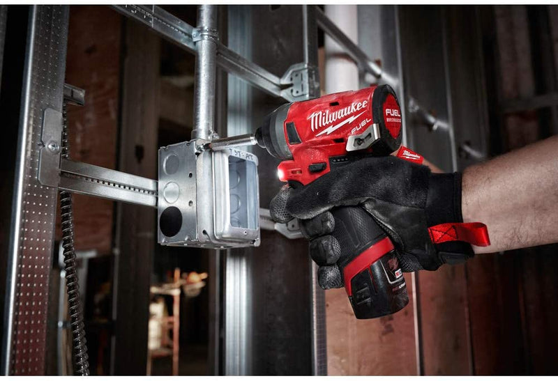 Milwaukee 2598-22 M12 Fuel 2-Tool Combo Kit 1/2 in. Hammer Drill and 1/4 in. Hex Impact Driver, New