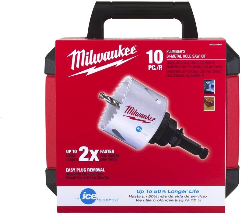 Milwaukee 49-22-4145 HOLE DOZER™ Plumbers Hole Saw Kit - 10PC, New