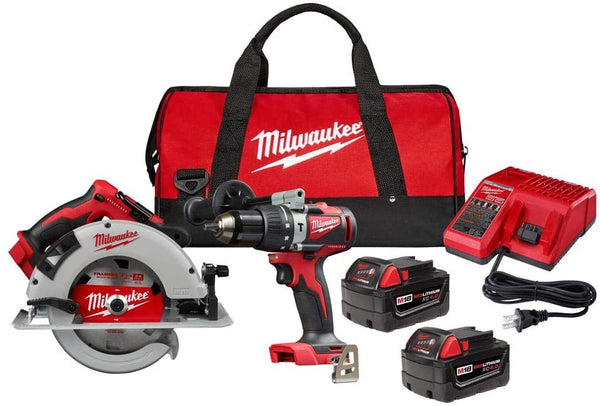 Milwaukee 2992-22 M18 Brushless Combo Kit, 2-Piece, New