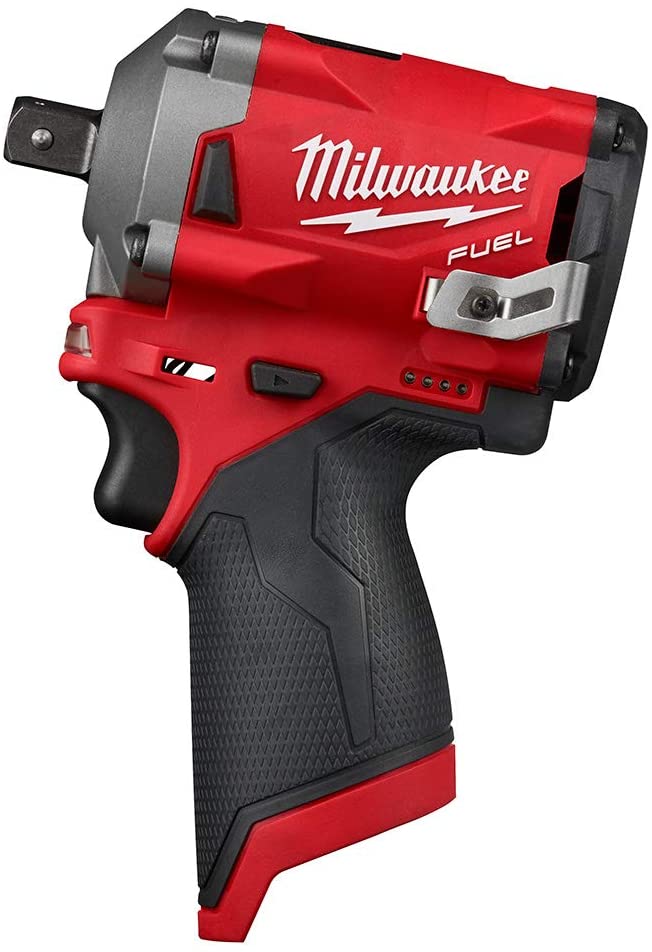 Milwaukee 2555P-20 M12 FUEL 1/2 in. Stubby Impact Wrench w/ Pin Detent, New