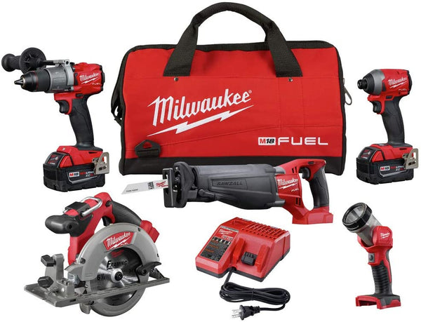 Milwaukee 2997-25 M18 FUEL™ 5 Tool Combo Kit, (New) - ToolSteal.com