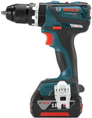 Bosch HDS183-01-RT 18V EC Brushless Lithium-Ion Compact Tough 1/2 in. Cordless Hammer Drill Driver Kit 4 Ah, Reconditioned