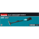 Makita XLC02R1B 18V LXT Lithium‑Ion Compact Cordless Vacuum Kit 2.0Ah, New
