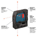 Bosch GPL3 1.5V 3-Point Self-Leveling Alignment with Hard Case, (New) - ToolSteal.com