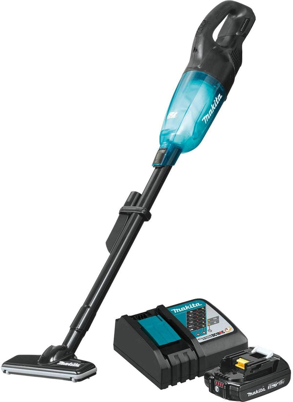 Makita XLC04R1BX4 18V LXT Lithium‑ion Compact Brushless Cordless 3‑Speed Vacuum Kit, w/ Push Button 2.0Ah, New