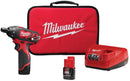 Milwaukee 2401-22 M12 1/4 Inch Hex Screwdriver Kit, New