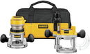 DEWALT DW618PKBR Fixed/Plunge Base Router Kit, Variable Speed, Soft Start, 2-1/4-HP Reconditioned