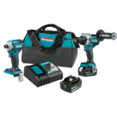 Makita XT288T-R 18V LXT Lithium‑Ion Brushless Cordless 2‑Pc. Combo Kit 5.0Ah, Reconditioned