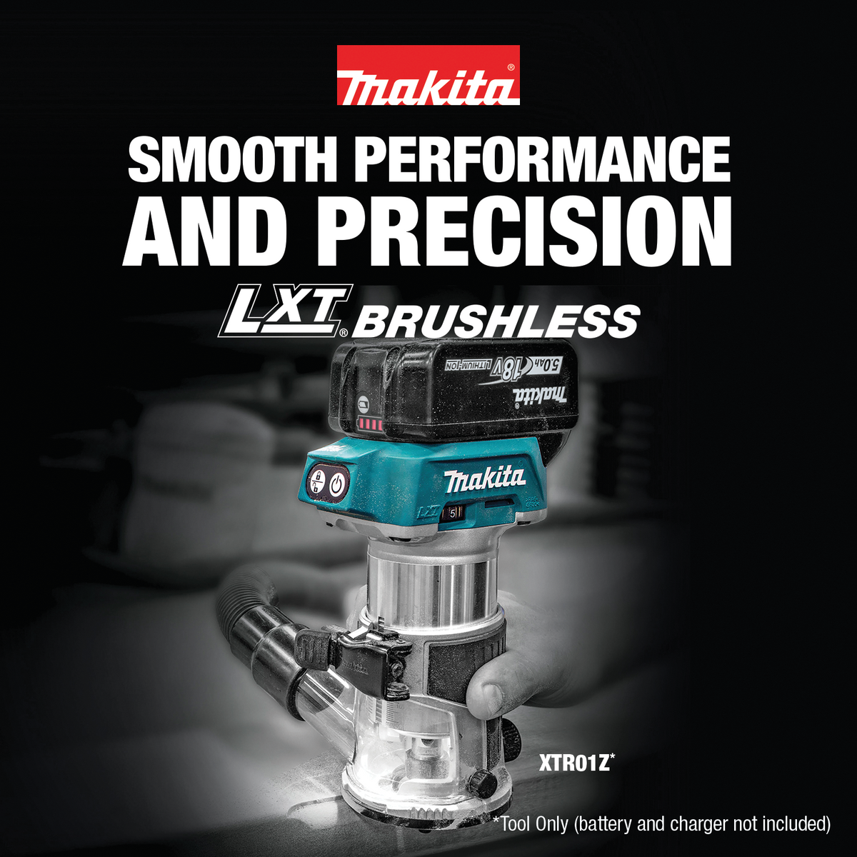 Makita XTR01Z R 18V LXT Lithium Ion Brushless Cordless Compact Router