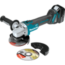 Makita XAG04T 18V LXT Lithium‑Ion Brushless Cordless 4‑1/2 in. / 5 in. Cut‑Off/Angle Grinder Kit 5.0Ah, New