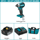 Makita XDT131-R 18V LXT Lithium‑Ion Brushless Cordless Impact Driver Kit 3.0Ah Reconditioned
