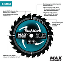 Makita B-61656-10 7‑1/4" 24T Carbide‑Tipped Max Efficiency Circular Saw Blade, Framing, 10/pk (New) - ToolSteal.com