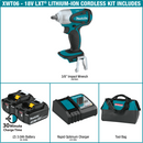Makita XWT06 18V LXT Lithium‑Ion Cordless 3/8 in. Sq. Drive Impact Wrench Kit 3.0Ah, New