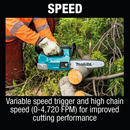 Makita XCU06Z-R 18V LXT Lithium‑Ion Brushless Cordless 10 in. Top Handle Chain Saw, Tool Only, Reconditioned