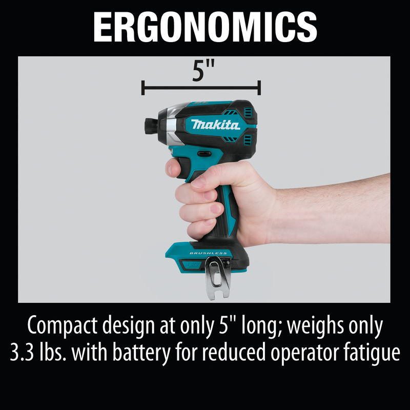 Makita XDT13M-R 18V LXT Brushless 1/4" Hex Impact Driver Kit (4.0 Ah) (Reconditioned) - ToolSteal.com