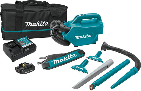 Makita LC09A1 12V max CXT Lithium‑Ion Cordless Vacuum Kit 2.0Ah, New