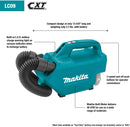 Makita LC09A1 12V max CXT Lithium‑Ion Cordless Vacuum Kit 2.0Ah, New