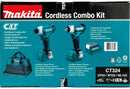 Makita CT324 12V max CXT Lithium‑Ion Cordless 3‑Pc. Combo Kit 1.5Ah, New