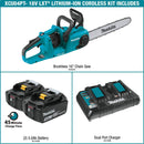 Makita XCU04PT-R 18V X2 (36V) LXT® Lithium‑Ion Brushless Cordless 16" Chain Saw Kit (5.0Ah), (Reconditioned) - ToolSteal.com
