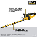 DeWalt DCHT820B 20v Max Li-Ion 22 in. Hedge Trimmer, Tool Only, New