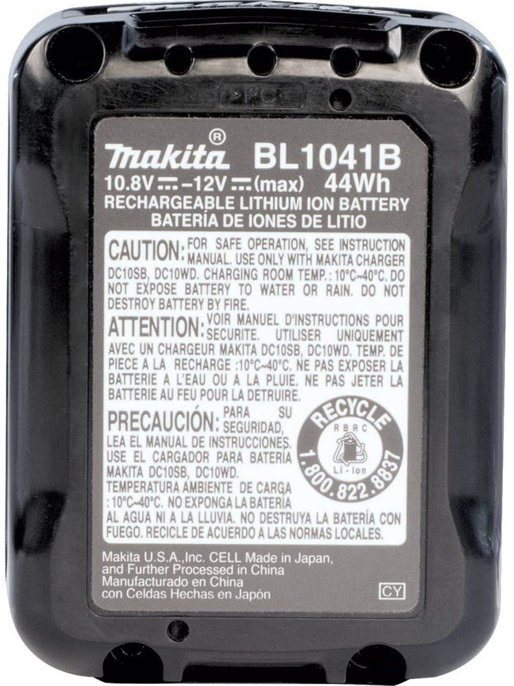 Makita BL1041B 12V max CXT Lithium‑Ion 4.0Ah Battery, New