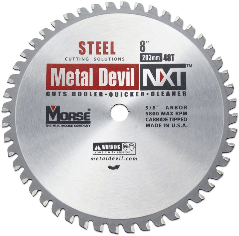 MK Morse CSM848NSC Metal Devil NXT 8 in. 48T Metal Cutting Blade, New