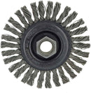 United Abrasives-Sait 03445 4 in. x 5/8-11 Stringer Bead Wire Wheel with Stainless Steel Wire Box of 6, New