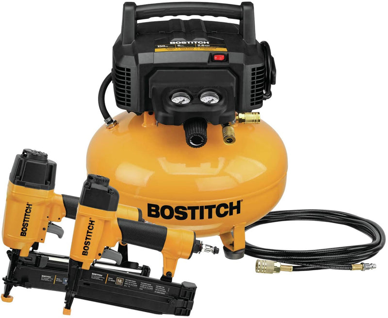 Bostitch BTFP2KIT Air Compressor Combo Kit, 2-Tool, New