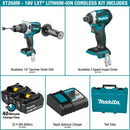 Makita XT268M 18V LXT® Lithium‑Ion Brushless Cordless 2‑Pc. Combo Kit (4.0Ah), (Reconditioned) - ToolSteal.com
