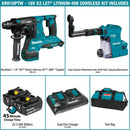 Makita XRH10PTW 18V X2 (36V) LXT® Brushless Cordless 1‑1/8" AVT® Rotary Hammer Kit, SDS‑PLUS, w/ HEPA Dust Extractor, AFT®, AWS™ Capable (5.0Ah) (New) - ToolSteal.com