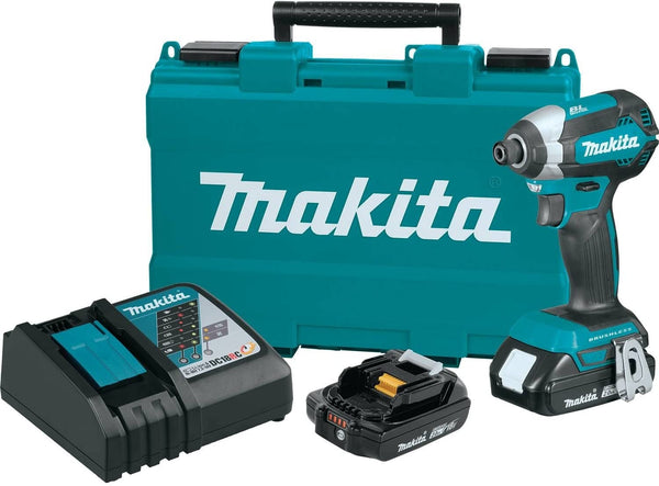 Makita XDT13R 18V LXT® Lithium‑Ion Compact Brushless Cordless Impact Driver Kit (2.0Ah), (Reconditioned) - ToolSteal.com