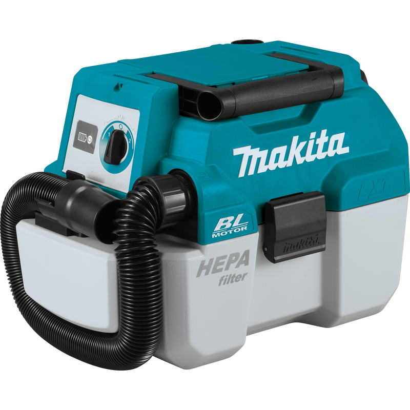Makita XCV11Z 18V LXT® Lithium‑Ion Brushless Cordless 2 Gallon HEPA Filter Portable Wet/Dry Dust Extractor/Vacuum, [Tool Only], (New) - ToolSteal.com