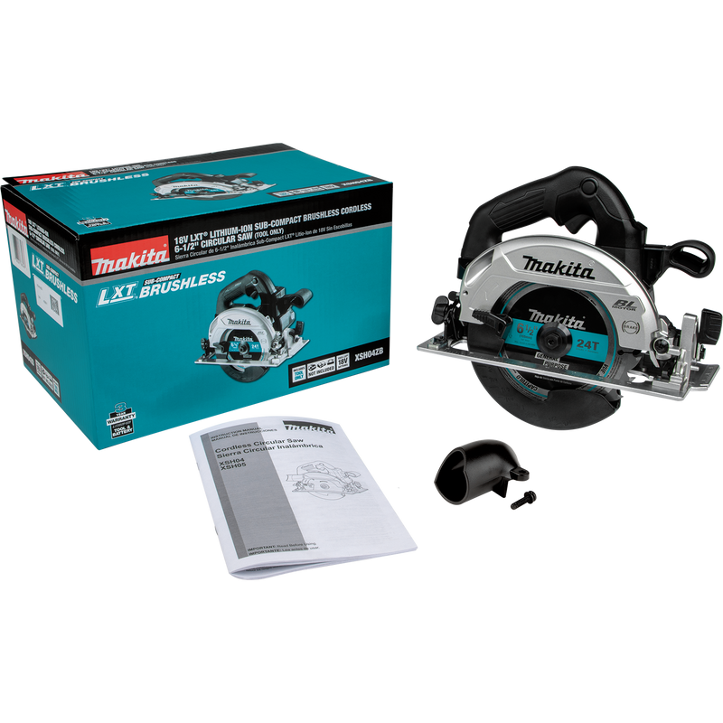 Makita XSH04ZB-R 18V LXT Li‑Ion Sub‑Compact Brushless Cordless 6‑1/2 in. Circular Saw, Tool Only, Reconditioned