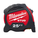 Milwaukee 48-22-9725 25 Foot STUD Tape Measure, New