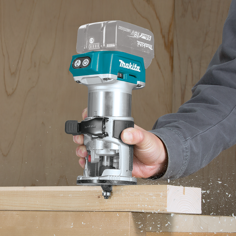 Makita XTR01Z 18V LXT® Lithium‑Ion Brushless Cordless Compact Router, [Tool Only], (New) - ToolSteal.com