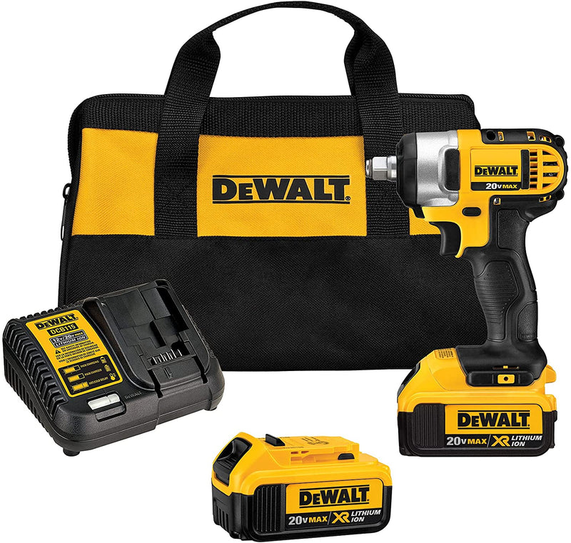 DeWALT DCF880HM2 20V MAX 1/2 In. Impact Wrench Kit, New