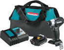 Makita XDT15R1B 18V LXT Lithium‑Ion Sub‑Compact Brushless Cordless Impact Driver Kit, 2.0Ah New