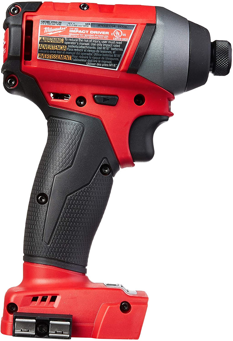 Milwaukee 2753-20 M18 FUEL™ 1/4" Hex Impact Driver, [Tool Only], (New) - ToolSteal.com