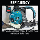 Makita EB7660WH-R 75.6 cc MM4 4-Stroke Engine Hip Throttle Backpack Blower, Reconditioned