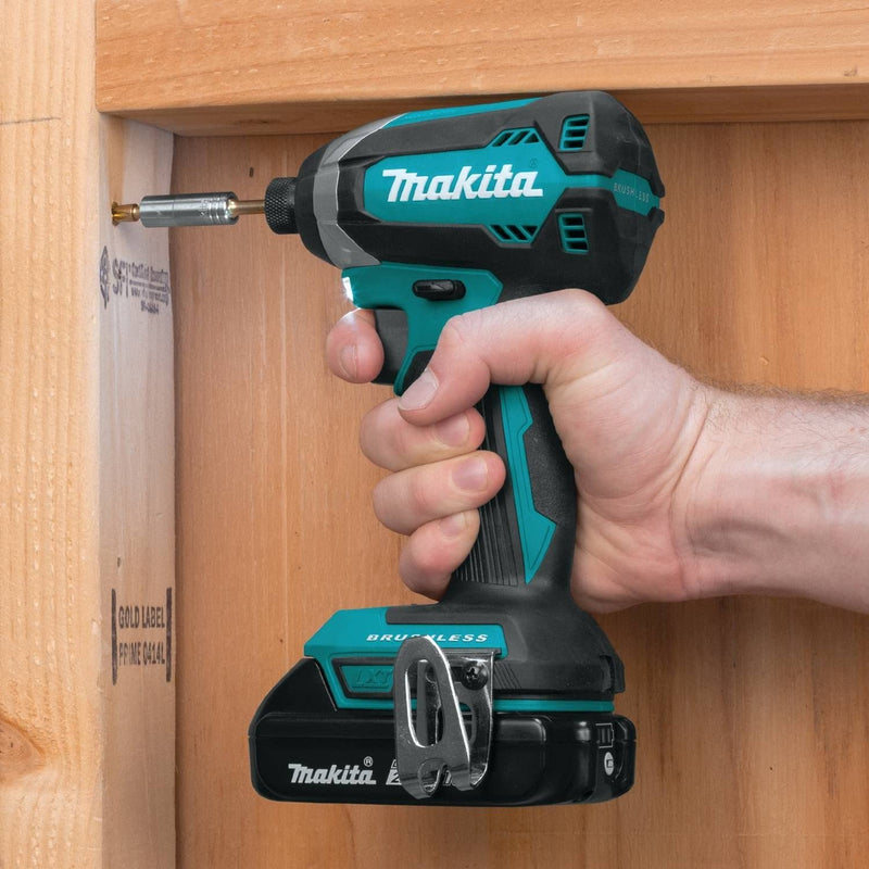 Makita XDT13R 18V LXT® Lithium‑Ion Compact Brushless Cordless Impact Driver Kit (2.0Ah), (Reconditioned) - ToolSteal.com