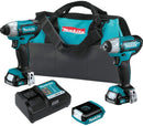 Makita CT324 12V max CXT Lithium‑Ion Cordless 3‑Pc. Combo Kit 1.5Ah, New