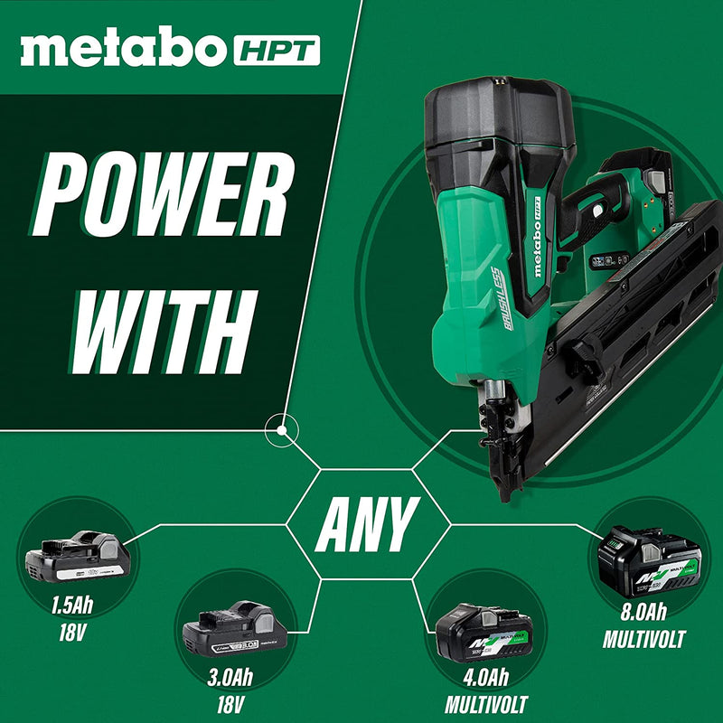 Metabo HPT NR1890DC(S) 18V 3-1/2 Inch 30° Paper Strip Framing Nailer K
