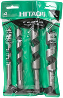 Hitachi 728499 Heavy Duty 6" Auger Bits, 4 Piece, (New) - ToolSteal.com