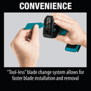 Makita XRJ01Z-R 18V LXT Li‑Ion Cordless Compact Recip Saw Tool Only, Reconditioned