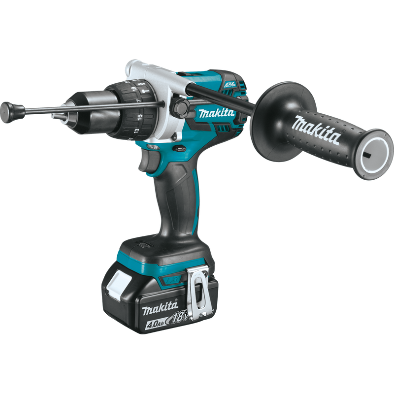 Makita XPH07MB 18V LXT Lithium‑Ion Brushless Cordless 1/2 in. Hammer Driver‑Drill Kit 4.0Ah, New