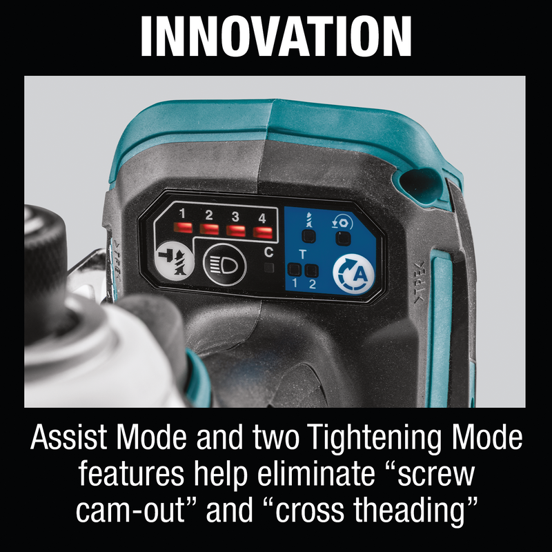 Makita XDT16Z-R 18V LXT® Lithium‑Ion Brushless Cordless Quick‑Shift Mode™ 4‑Speed Impact Driver, Tool Only Reconditioned